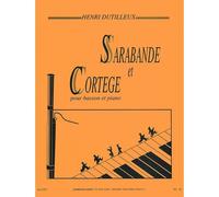 Recueil pour Basson - Sarabande et Cortege - Henri Dutilleux - Alphonse Leduc - Noir