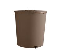 Récupérateur à eau - BELLI - 350L - taupe - couvercle clipsé et robinet