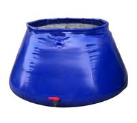 Récupérateur d’Eau de Pluie Pliable, Baril Pliable Grande Capacité en PVC, Réservoir d’Eau Pliable pour Jardin, Arrosage et Utilisation d’Urgence(Blue,6t)