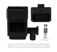 Recuperateur d Eau de Pluie pour tuyaux de Descente de 2x3 ou 3x4 Pouces, Collecteur Eau de Pluie avec Valve et Filtre réglables, Tuyau de 5 Pieds (Noir)