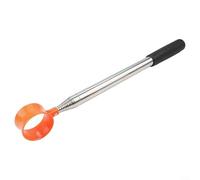 Récupérateur de balle de golf télescopique en acier inoxydable avec double face et poignée en caoutchouc, pour un ramassage facile des dangers d'eau et de boue, longueurs de 2,7 m ou 3,7 m (3,7 m)