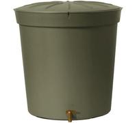 Récupérateur d'eau aérien GARANTIA - Cylindrique taupe - 300 L