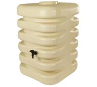 Récupérateur d'eau - BELLI - Cubique - 350 litres - Beige - Polyéthylène - 60x60x120 cm