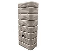 Belli Récupérateur d'eau de pluie Dune 320 L coloris grège L60x40xH145 cm kit raccord + arrosoir