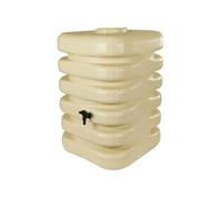 Belli Récupérateur d'eau cubique 350 L Polyéthylène 60x60x120 cm Beige