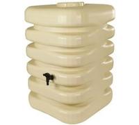 Récupérateur d'eau - Cubique - 350 litres - Beige - Polyéthylene - 60x60x120 cm Beige G