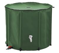Réservoir souple, récupérateur d'eau de pluie pliable - 1000 L - Vert - Linxor