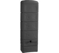 Récupérateur d'eau de pluie 300L Vertical BELLI DECO Gris Anthracite 34 x 60 x ht 183 cm