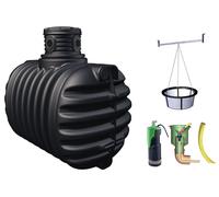 Cuve récupérateur à eau à enterrer 2650 l Graf 295311 noir G