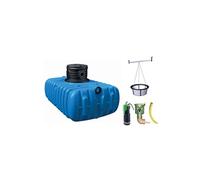 Lot récupérateur d'eau de pluie jardin confort Flat Graf 1500 L
