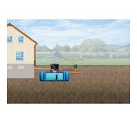 Garantia Cuve Enterrée Plate Kit Récupérateur d'Eau Flat Confort 3000 L - 295136