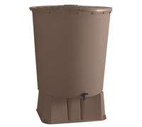 Récupérateur d'eau de pluie Belli Rond marron 350L