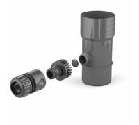 BRYZA® Drain de gouttière Speedy – Récupérateur d'eau de pluie DN Ø 63 mm Graphite