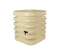 Récupérateur d'eau de pluie Cubique 1000 L + Kit raccord chéneau - Beige -