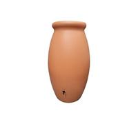 Récupérateur d'eau de pluie Jarre Toscane 1000 L Terre Cuite avec couvercle et robinet -