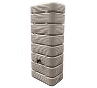 Belli Récupérateur d'eau de pluie Dune 320 L coloris grège L60x40xH145 cm kit raccord + arrosoir