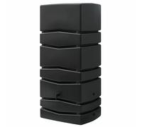 Récupérateur d'eau forme murale Nature - 650L - Anthracite