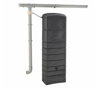 Récupérateur D'eau Mural Chastang 300l Anthracite Avec Kit Raccord Chéneau Inclus