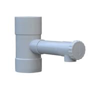 Récupérateur d'eau pour descente de gouttière Jardibric - Gris - Diamètre 80 mm