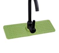 Récupérateur d'eau pour évier, tapis d'évier en silicone, bac d'égouttement pour évier de cuisine, récupérateur d'eau avec poignée de robinet, protecteur de robinet de cuisine, tapis de robinet pour