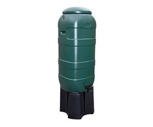 Récupérateur d'eau Slimline/Rainsaver 100 litres | Anthracite ou Vert | Complet avec Couvercle, Robinet et Socle! (Vert)