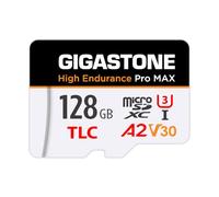 [Récupération de données Gratuite de 5 Ans] GIGASTONE Carte Micro SD 128 Go, Haute Endurance Pro Max Séries, Vitesse jusqu'à 160 Mo/s, Compatible avec Rove Viofo Vantrue, Camera embarquée
