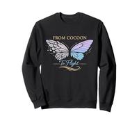 Récupération de la santé mentale Effet Papillon Guérison traumatisme Sweatshirt