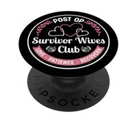 Récupération de l'amour des aidants naturels Post-opératoire Survivor Wives Club PopSockets PopGrip Adhésif