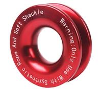 Récupération de manille souple | Anneau de récupération portable en alliage d'aluminium de 41 000 lb - Kit d'accessoires de treuil antirouille, poulie de bloc d'arrachage robuste pour véhicule tout-te