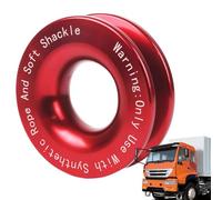 Récupération souple de crochet - Anneau de tapis souple en aluminium - Poulie de blocage robuste - Kit d'accessoires de treuil pour camion tout-terrain