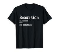 Recursion Definition Developer Coder Programmeur T-Shirt Graphique avec Valeur