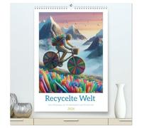 Recycelte Welt - Eine Hommage an Nachhaltigkeit und Kreativität (hochwertiger Premium Wandkalender 2026 DIN A2 hoch), Kunstdruck in Hochglanz: Phantasien und Kreativität für eine nachhaltige Welt