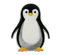 Recycl Patch Pingouin Animal Antarctique Think Green - Ecusson thermocollant patches appliques, Taille: 5 x 4 cm