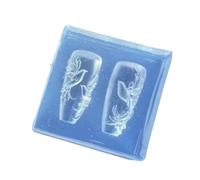 Recyclable Unguis Art Élastomère moulé transparent Plan en relief pour la fabrication de bijoux, garnitures artisanales et moulage d ' art de sculpture Unguis pour bijoux en colophane