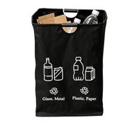 Recycle Bin - Foldable Oxford Cloth Waterproof Container | Foldable Trash Can | For Paper Cardboard Bottles Waste Sorting Collection Garage Indoor Party School Use Home Kitchen Office Dorm Storage