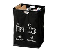 Recycle Bin - Foldable Oxford Cloth Waterproof Container | Portable Foldable Trash Can For Waste Sorting Paper Cardboard Bottles Collection | Indoor Garage School Party Use Reusable Garbage Storage