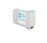 Recyclé pour HP DesignJet 1050 C Cartouche d'encre cyan - Nr.80 / C4846A - Inhalt: 350 ml