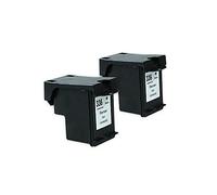 Recyclé pour HP DeskJet D 4100 Series Cartouches d'encre ensemble noir - Nr.336 / C9362EE - Inhalt: 2 x 10 ml