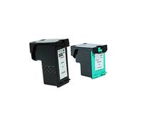Recyclé pour HP PhotoSmart C 4400 Series Cartouches d'encre Ensemble Noir, Cyan, Magenta, Jaune - Nr.350 & Nr.351 XXL / SD412EE - Inhalt: 32 & 21 ML