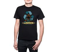 Recycle Your Droids - Jawa Homme T-Shirt Cou D'équipage Noir Manches Courtes Taille M Men's Black T-Shirt Medium Size M