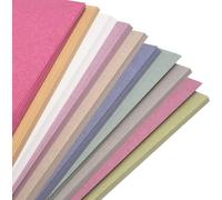 Recycled Sugar Paper Ten Colors 100gsm 50 Sheets PastelA4