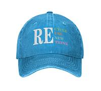 Recycler Réutiliser Renouveler Repenser Casquettes Décontractée Casquettes De Baseball Protégeant du Soleil Solaire Cap pour Homme Femme Été