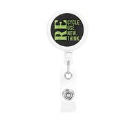 Recycler réutiliser renouveler repenser porte-Badge rétractable bobine Clip porte-carte d'identité pour infirmière étudiant employé de bureau
