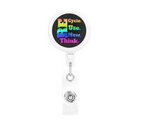 Recycler réutiliser renouveler repenser porte-Badge rétractable bobine Clip porte-carte d'identité pour infirmière étudiant employé de bureau