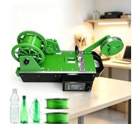 Recycleur de déchets plastiques, créateur d'éducation STEM | Buse à chauffage rapide, refroidissement du dissipateur thermique, économie d'énergie(Green)