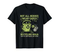 Recycling Ninja Pochoir zéro déchet sans Capes Graffiti T-Shirt