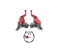(Red 1 Pair)7/8" 22mm Motorcycle CNC Hydraulic Clutch Kit Lever Master Cylinder 125 ~ 250cc for HONDA YAMAHA DUCATI Aprilia Dirt Bike Moped
