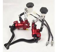 Red 1 Pair Pompe D'embrayage Universelle Pour Moto, Maître-Cylindre, Poignée De Levier, Frein À Disque, Yamaha, Kawasaki, Suzuki, 22mm, 17.5mm ""Nipseyteko