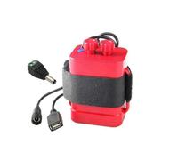 (Red)12v Waterproof Battery For Case Box With Usb Interface Support 6x 18650 Battery