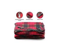 (Red 1Pcs)Car Electric Blanket 12v Car Heating Blanket Energy Saving Warm Electric Heating Blanket Carpets Heated Mat 150*110cm